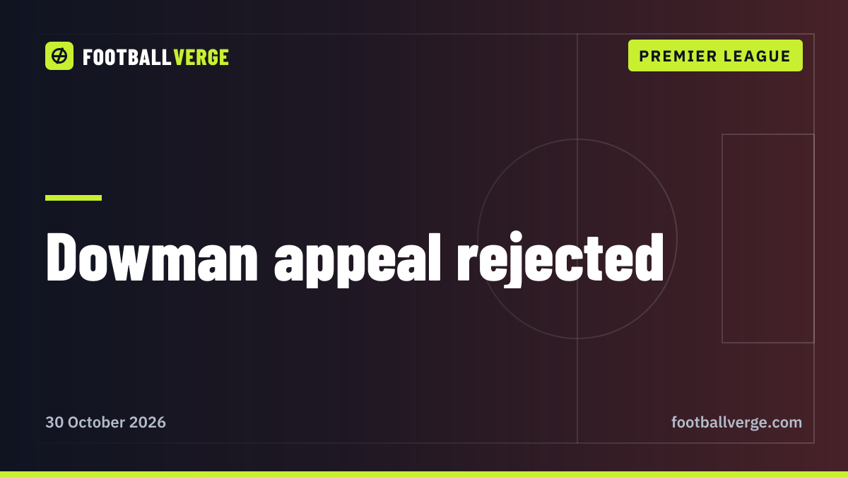 Arsenal lose Dowman appeal: FA confirms three-match ban, and Jamie Redknapp questions Arteta's reaction