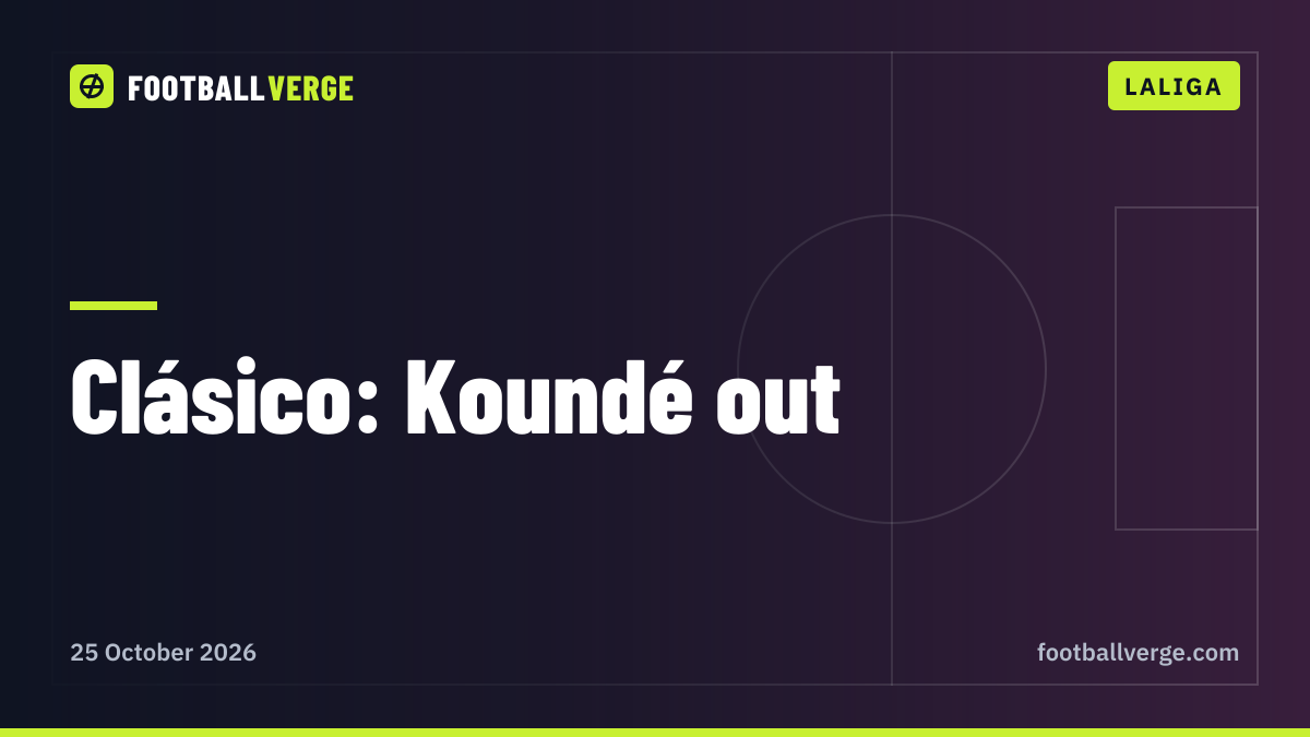 El Clásico latest: Koundé ruled out, Martínez Munuera confirmed as referee and Mourinho says "I am not stupid"