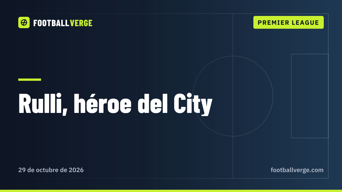Manchester City 2-2 Brighton (4-3 en los penaltis): Rulli para dos y Cherki marca el definitivo antes de la revancha del sábado